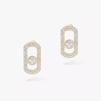 [Shinejoy]So Move Pave_-Set Diamond Earrings in Silver