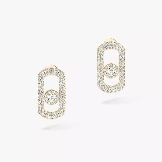[Shinejoy]So Move Pave_-Set Diamond Earrings in Silver