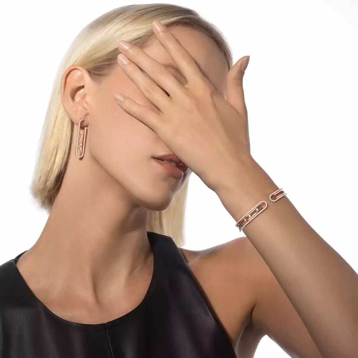 [Shinejoy]Diamond Pendant Earrings Move 10Th