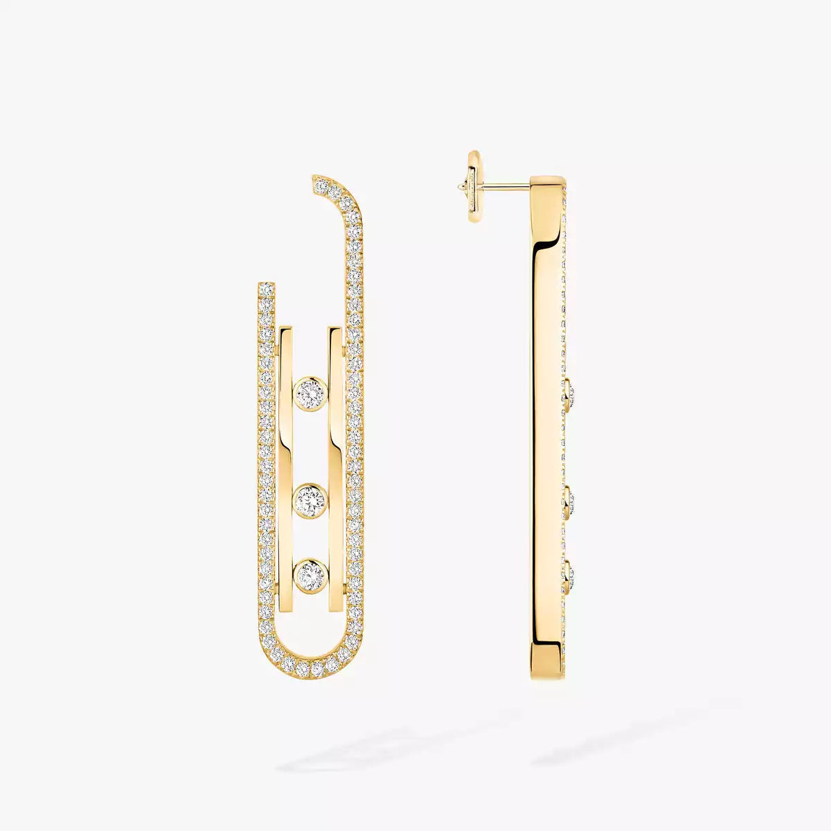 [Shinejoy]Diamond Pendant Earrings Move 10Th