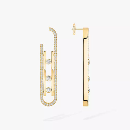 [Shinejoy]Diamond Pendant Earrings Move 10Th