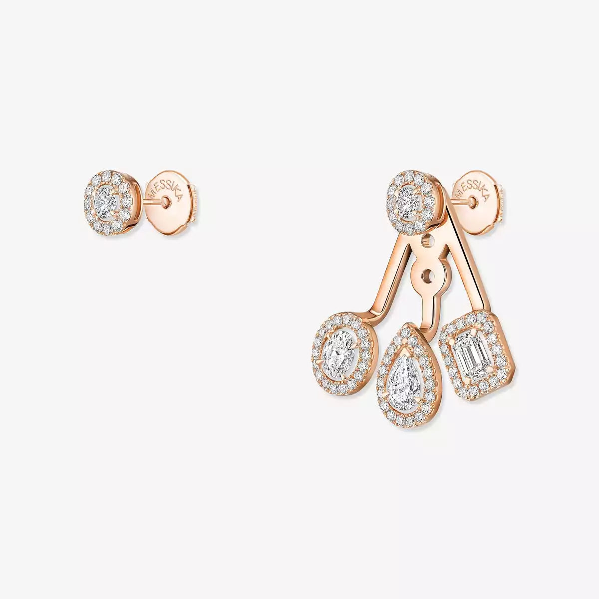 [Shinejoy] My Twin Trio  Diamond Earrings