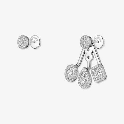 [Shinejoy] My Twin Trio  Diamond Earrings
