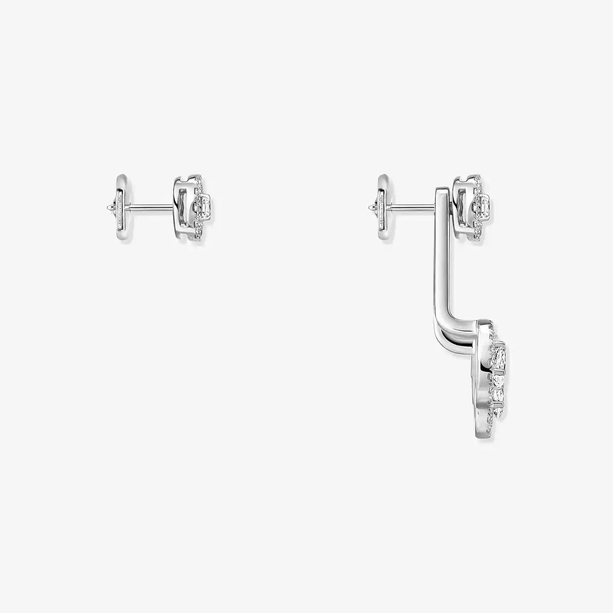 [Shinejoy] My Twin Trio  Diamond Earrings
