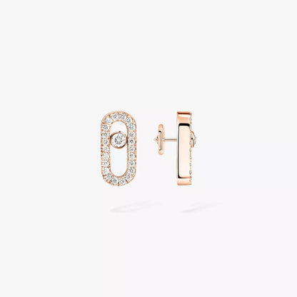 [Shinejoy]Move Uno Diamond Earrings