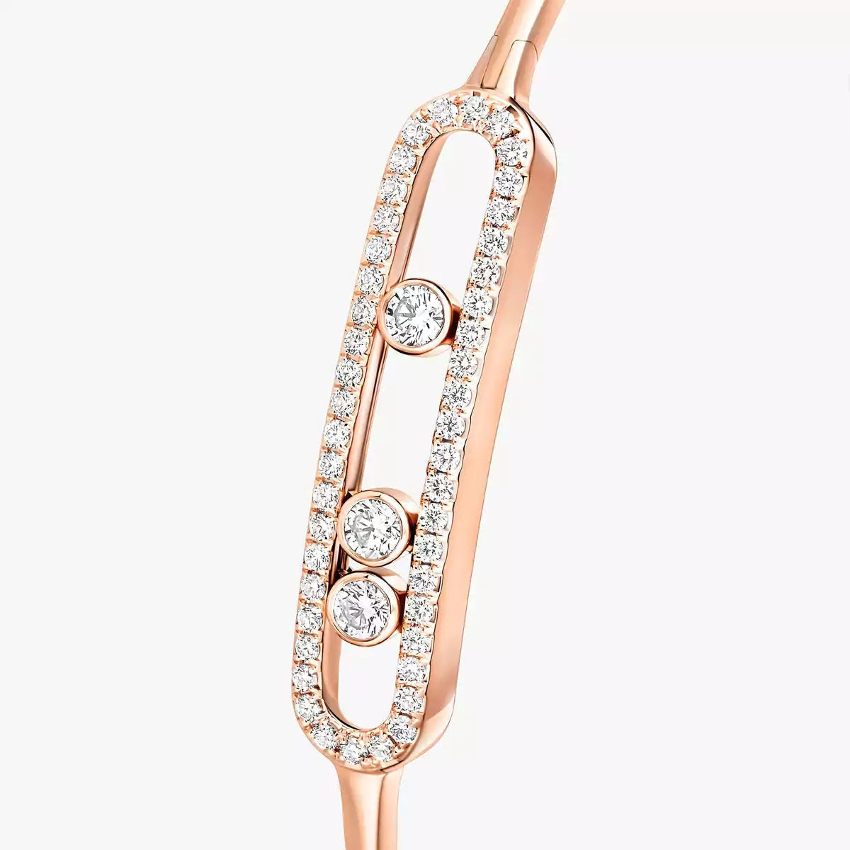[Shinejoy]Move Pavé Diamond Bangle Bracelet M