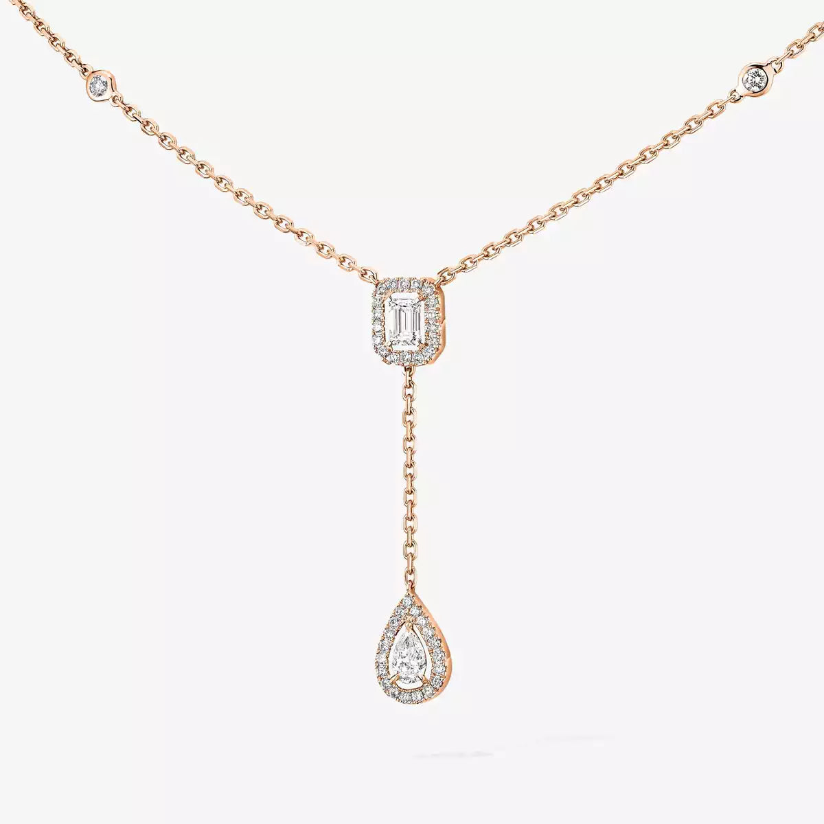 [Shinejoy]Gold Diamond Tie Necklace
