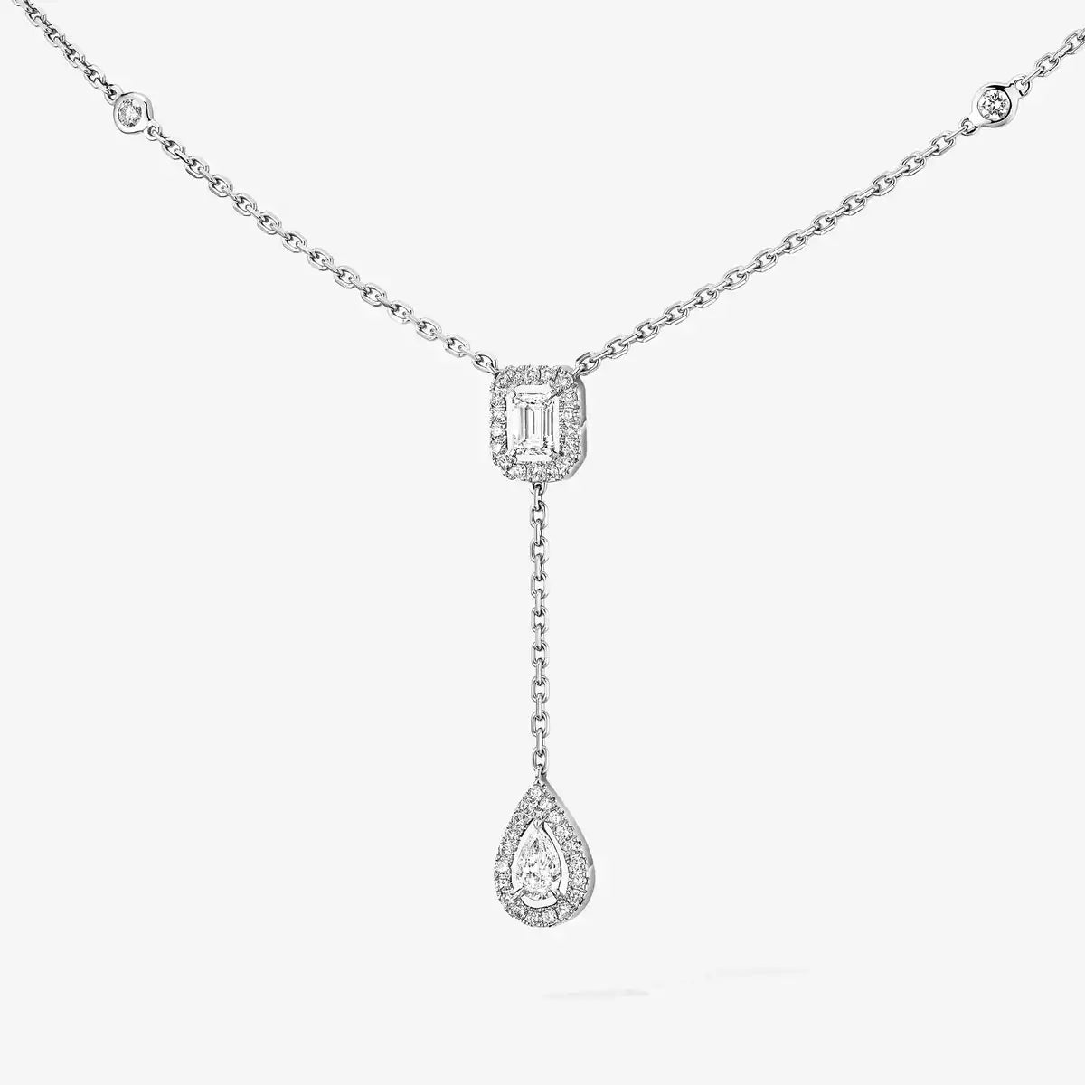 [Shinejoy]Gold Diamond Tie Necklace