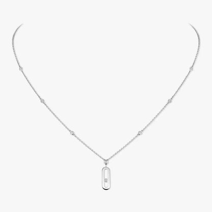 [Shinejoy] Move Uno Gold Diamond Long Necklace