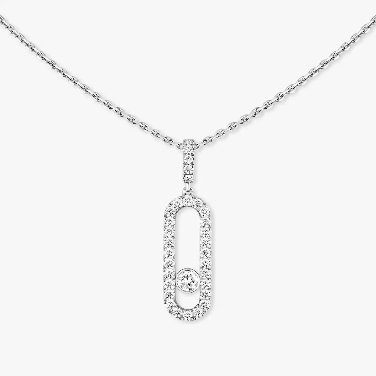 [Shinejoy]Move Uno Diamond Necklace in Rose Gold