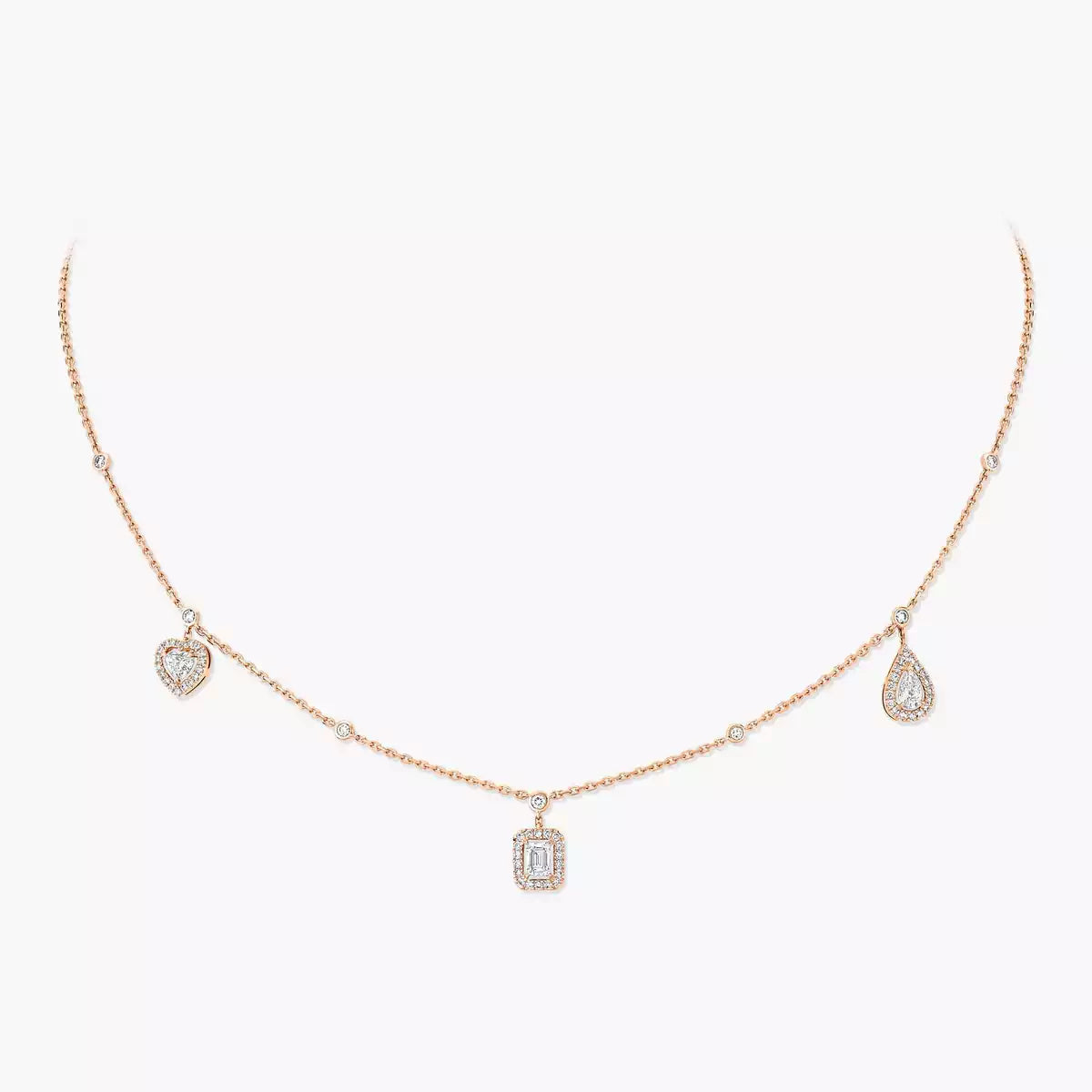 [Shinejoy]My Twin Diamond Necklace in Silver