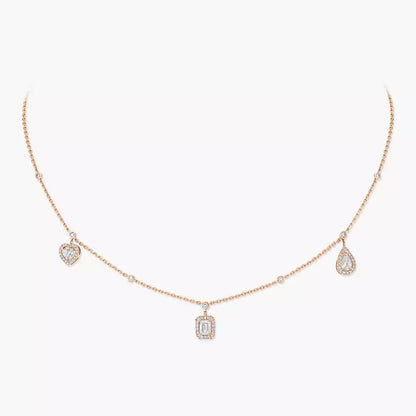 [Shinejoy]My Twin Diamond Necklace in Silver