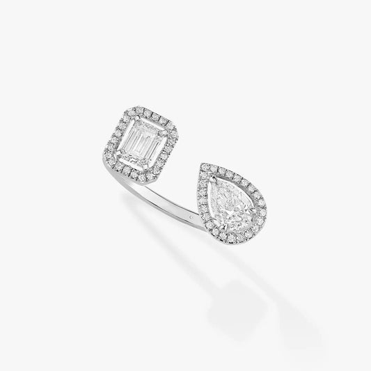 [Shinejoy]MY TWIN TOI & MOI SILVER DIAMOND RING