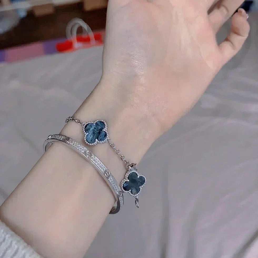 [Shinejoy]CLOVER 5 MOTIF PIETERSITE BRACELET COLLECTION