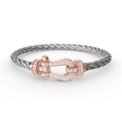 [Shinejoy]FORCE LARGE HORSESHOE FULL DIAMOND BRACELET Shinejoy GOLD