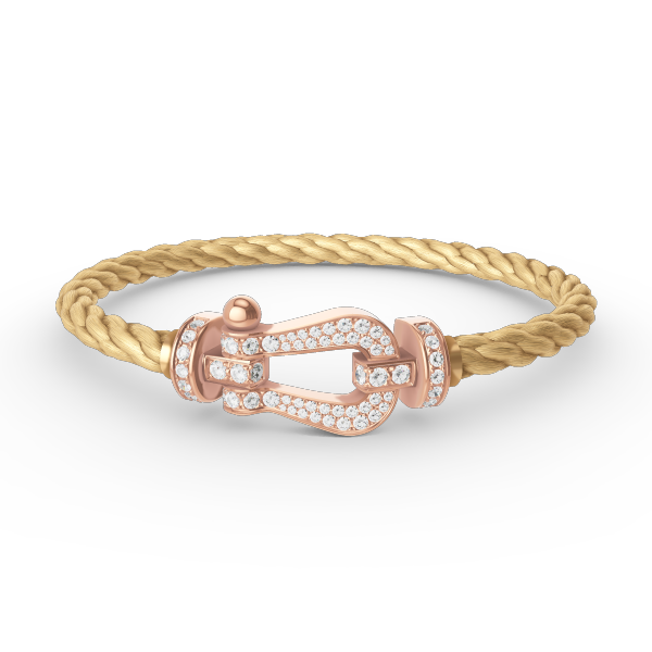 [Shinejoy]FORCE LARGE HORSESHOE FULL DIAMOND BRACELET Shinejoy GOLD