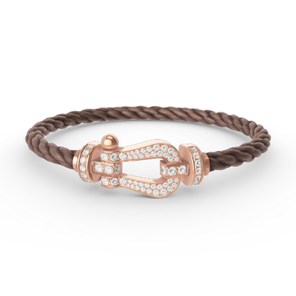 [Shinejoy]FORCE LARGE HORSESHOE FULL DIAMOND BRACELET Shinejoy GOLD