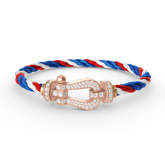 [Shinejoy]FORCE LARGE HORSESHOE FULL DIAMOND BRACELET Shinejoy GOLD