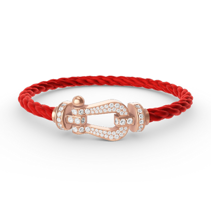 [Shinejoy]FORCE LARGE HORSESHOE FULL DIAMOND BRACELET Shinejoy GOLD