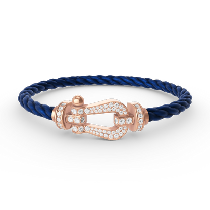 [Shinejoy]FORCE LARGE HORSESHOE FULL DIAMOND BRACELET Shinejoy GOLD