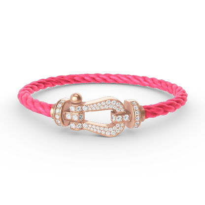 [Shinejoy]FORCE LARGE HORSESHOE FULL DIAMOND BRACELET Shinejoy GOLD