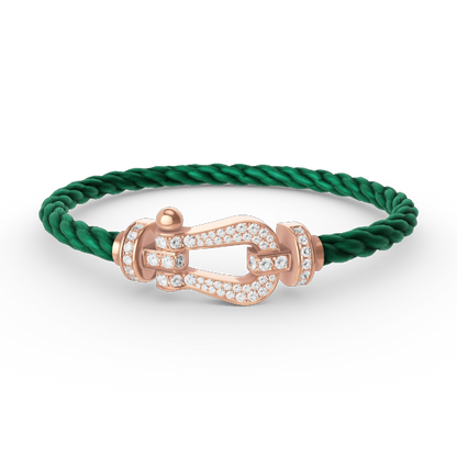 [Shinejoy]FORCE LARGE HORSESHOE FULL DIAMOND BRACELET Shinejoy GOLD