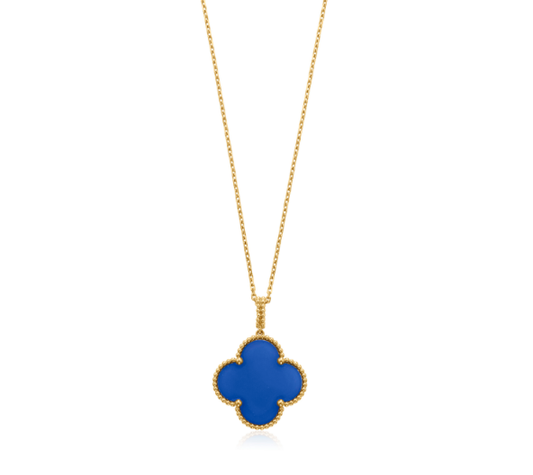 [Shinejoy]CLOVER 25MM NECKLACE TURQUOISE Shinejoy GOLD
