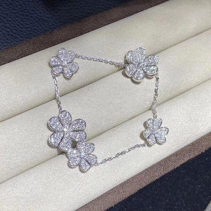 [Shinejoy]FRIVOLE SILVER 5 FLOWERS BRACELET