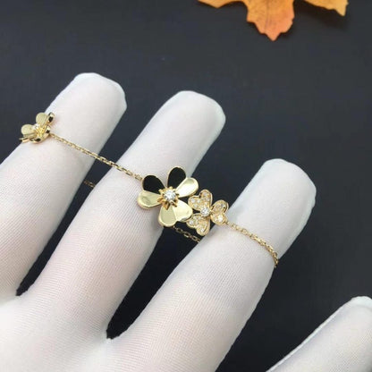 [Shinejoy]FRIVOLE GOLD 5 FLOWERS BRACELET