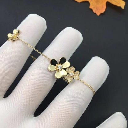 [Shinejoy]FRIVOLE GOLD 5 FLOWERS BRACELET