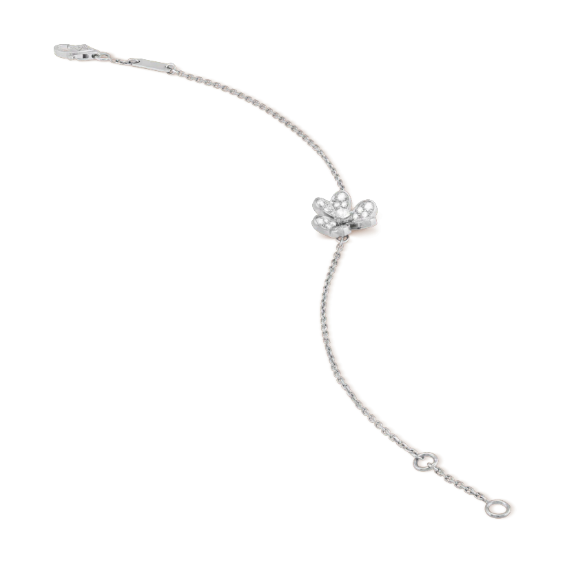 [Shinejoy]FRIVOLE SILVER FLOWER DIAMOND BRACELET