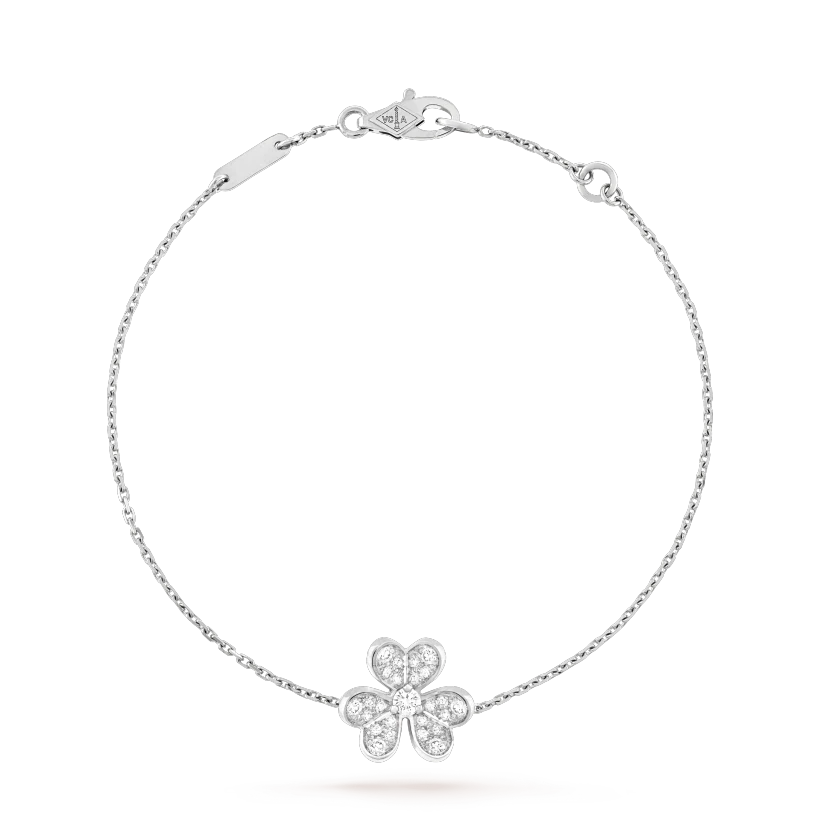 [Shinejoy]FRIVOLE SILVER FLOWER DIAMOND BRACELET