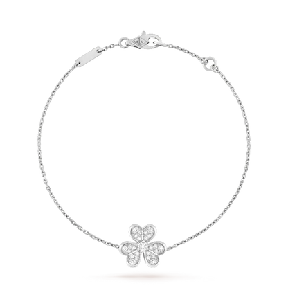 [Shinejoy]FRIVOLE SILVER FLOWER DIAMOND BRACELET