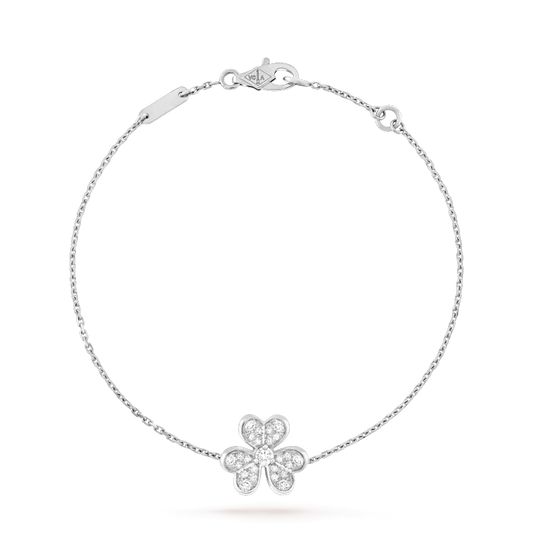 [Shinejoy]FRIVOLE SILVER FLOWER DIAMOND BRACELET