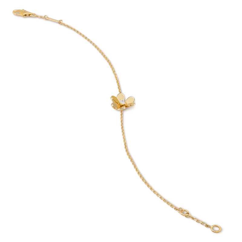 [Shinejoy]FRIVOLE GOLD FLOWER PINK MALACHITE BRACELET