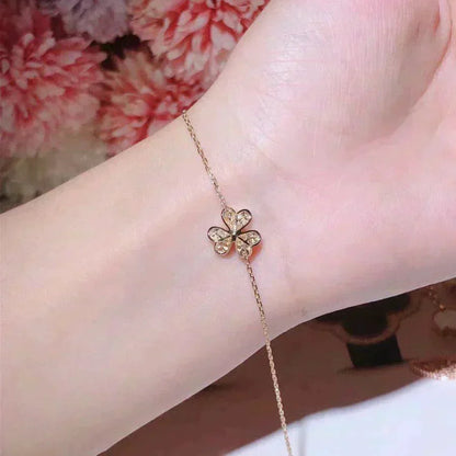 [Shinejoy]FRIVOLE GOLD FLOWER DIAMOND BRACELET