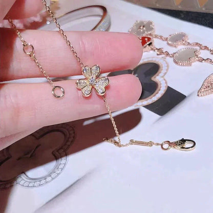 [Shinejoy]FRIVOLE GOLD FLOWER DIAMOND BRACELET