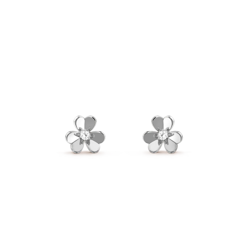 [Shinejoy]FRIVOLE MINI SILVER FLOWER EARRINGS