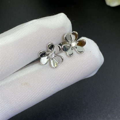 [Shinejoy]FRIVOLE MINI SILVER FLOWER EARRINGS