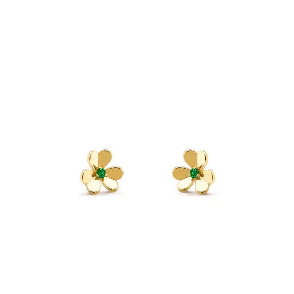 [Shinejoy]FRIVOLE  FLOWER MALACHITE EARRINGS