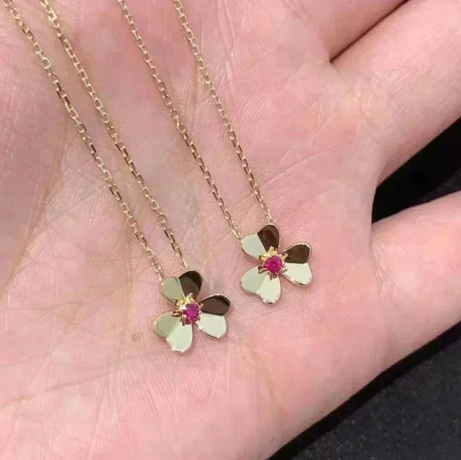[Shinejoy]FRIVOLE GOLD FLOWER NECKLACE