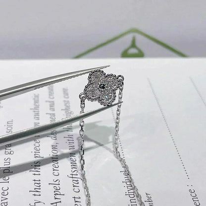 [Shinejoy]CLOVER  SINGLE FLOWER BRACELET SILVER