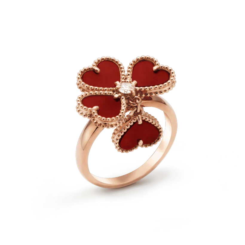 [Shinejoy]SWEET CLOVER CARNELIAN RING