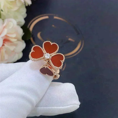 [Shinejoy]SWEET CLOVER CARNELIAN RING
