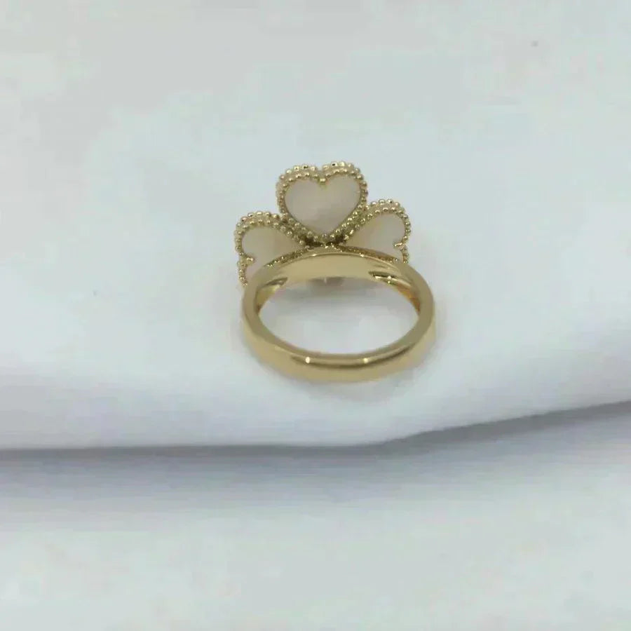 [Shinejoy]SWEET CLOVER WHITE MOP RING