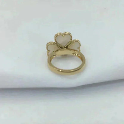 [Shinejoy]SWEET CLOVER WHITE MOP RING