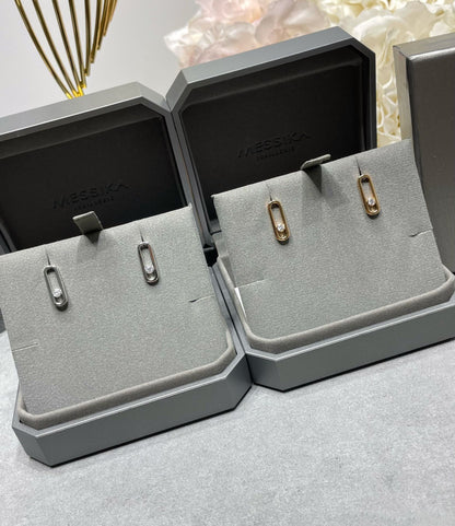 [Shinejoy]MOVE UNO SMALL 1 DIAMOND EARRINGS
