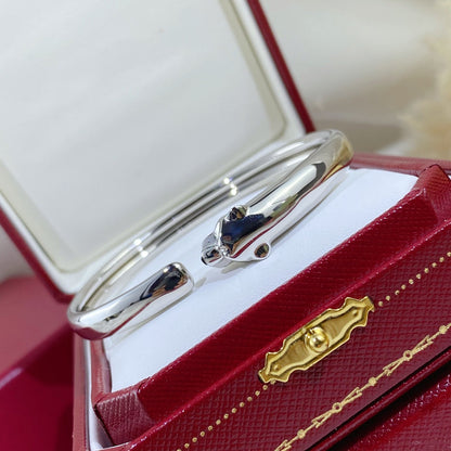[Shinejoy]PANTHERE SILVER OPEN BRACELET