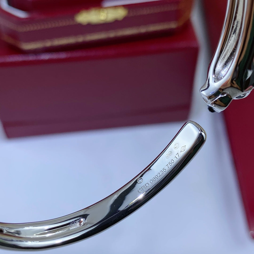 [Shinejoy]PANTHERE SILVER OPEN BRACELET