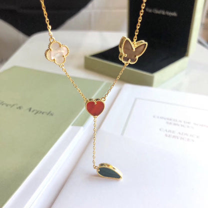[Shinejoy]LUCKY SPRING 4 MOTIFS Shinejoy GOLD NECKLACE